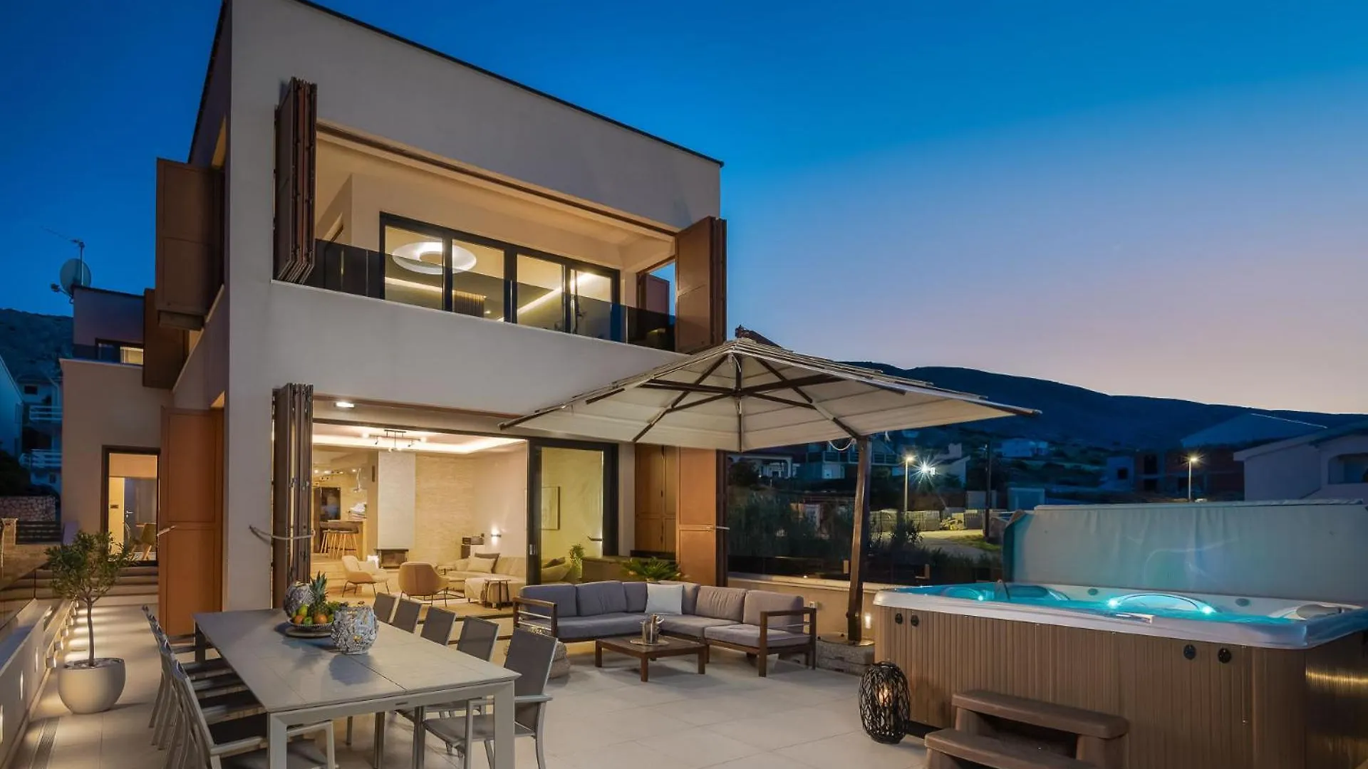 Villa Emma On Island Pag For 14 Persons With Sea View, Wellness & Pool Heating Pag Town 0*,