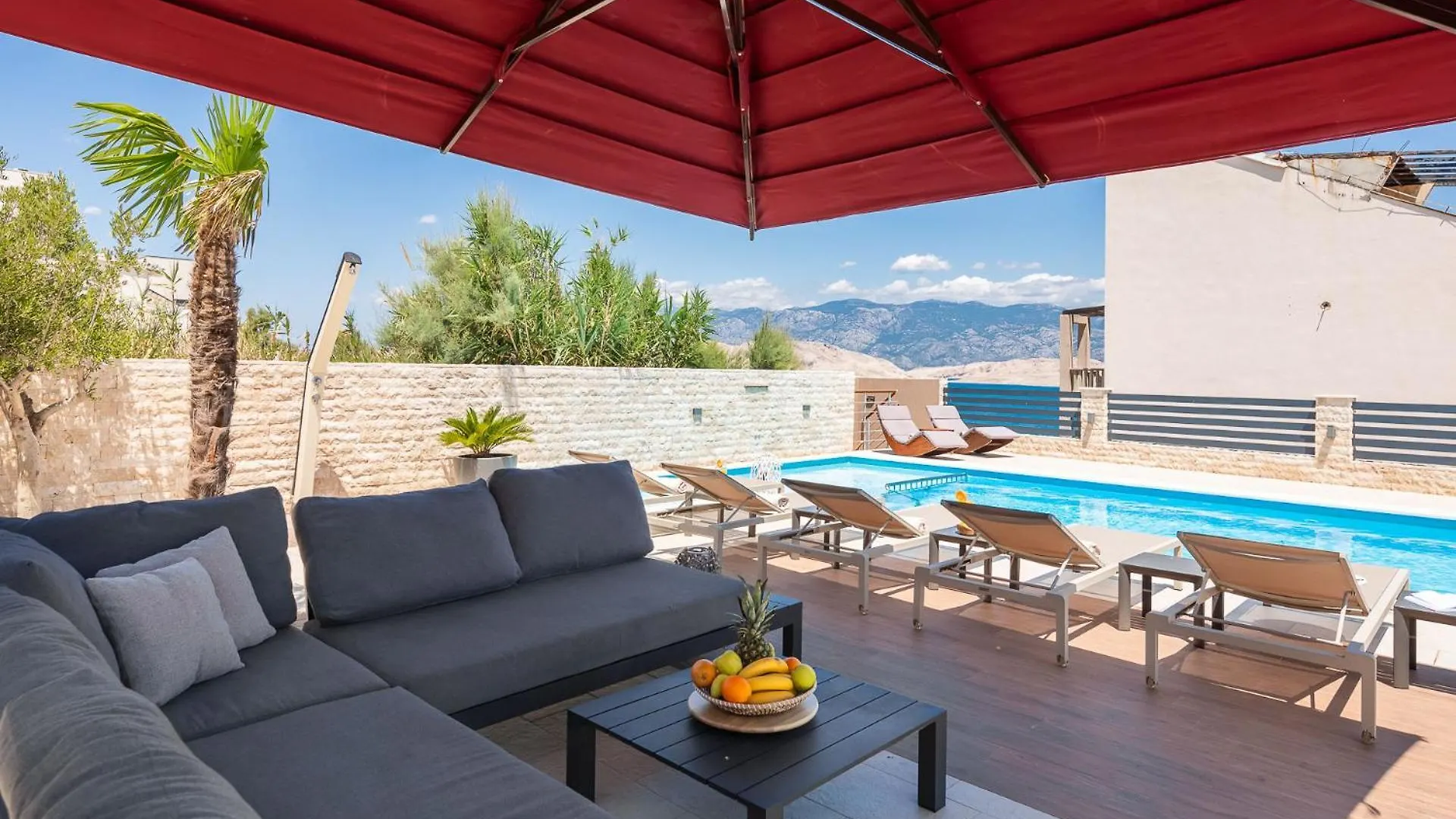 Villa Emma On Island Pag For 14 Persons With Sea View, Wellness & Pool Heating Pag Town